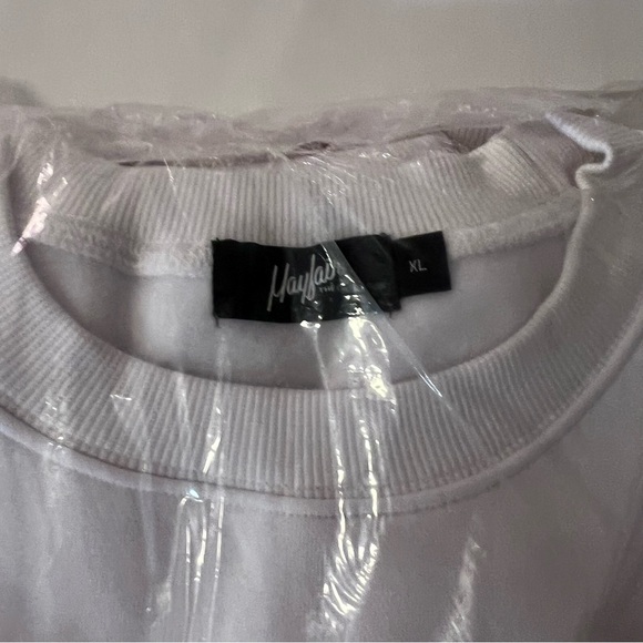 Mayfair White Graphic Sweatshirt with Colorful Print - Picture 11 of 12